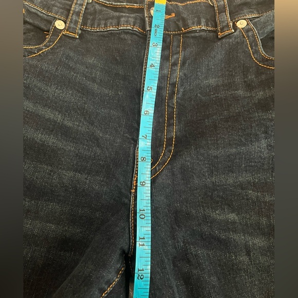 [W44Inseam30”]TrueReligion Ricky Relaxed Straight Jeans M Dark Blue Flap Pockets - Picture 5 of 9